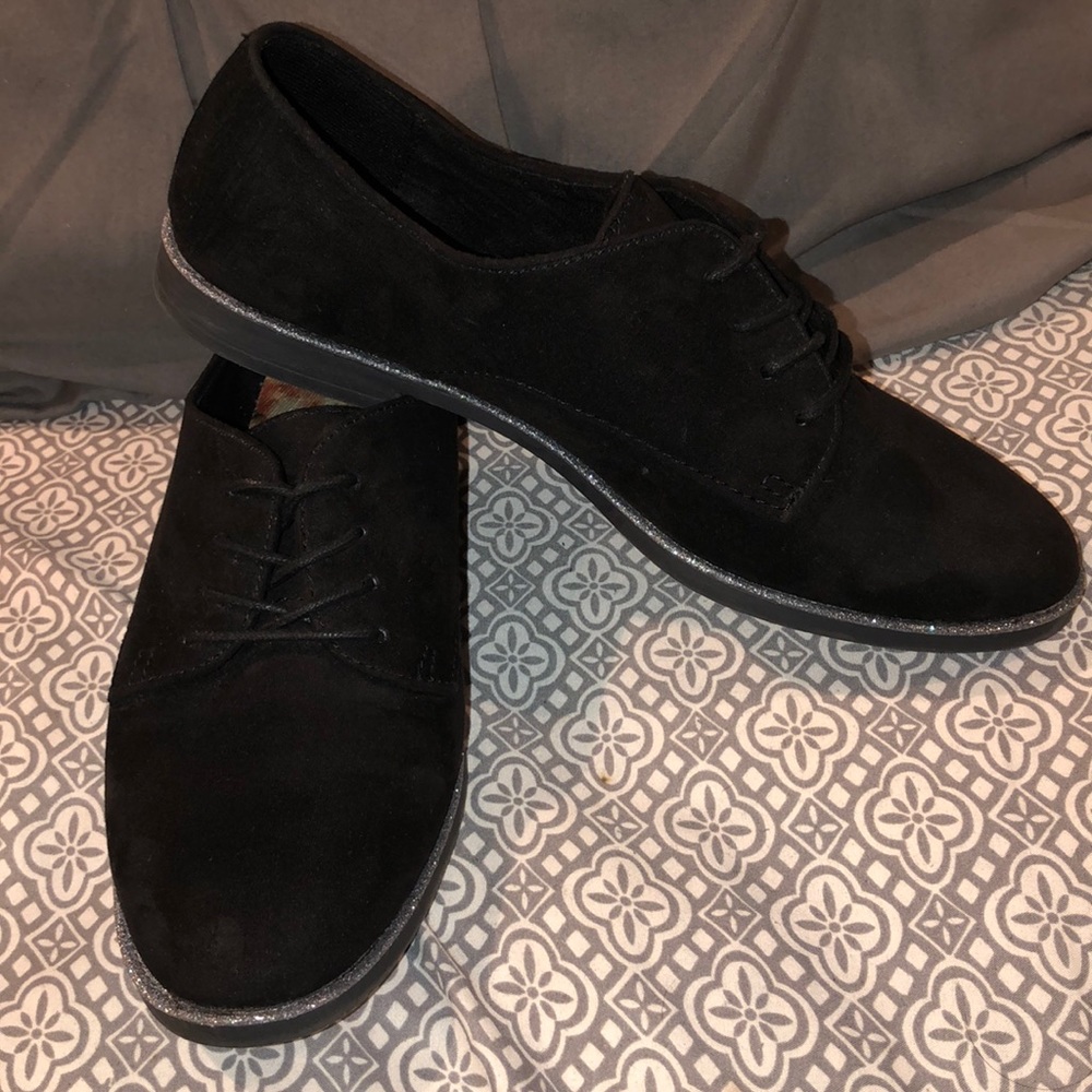 Black oxford shoes